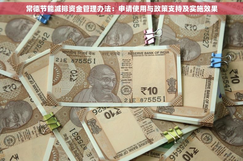 常德节能减排资金管理办法：申请使用与政策支持及实施效果