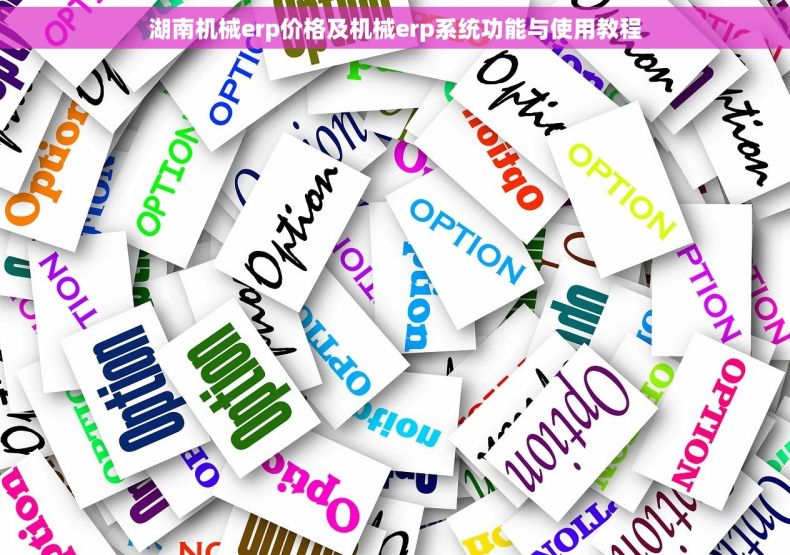 湖南机械erp价格及机械erp系统功能与使用教程