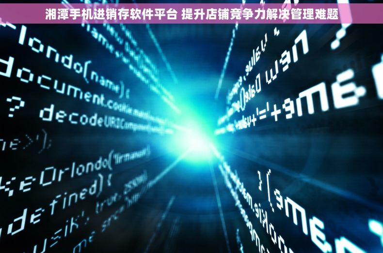 湘潭手机进销存软件平台 提升店铺竞争力解决管理难题