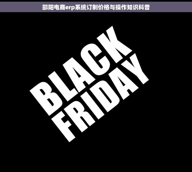 邵阳电商erp系统订制价格与操作知识科普