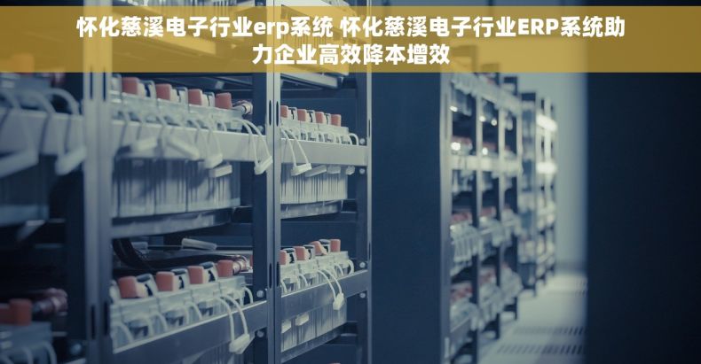 怀化慈溪电子行业erp系统 怀化慈溪电子行业ERP系统助力企业高效降本增效