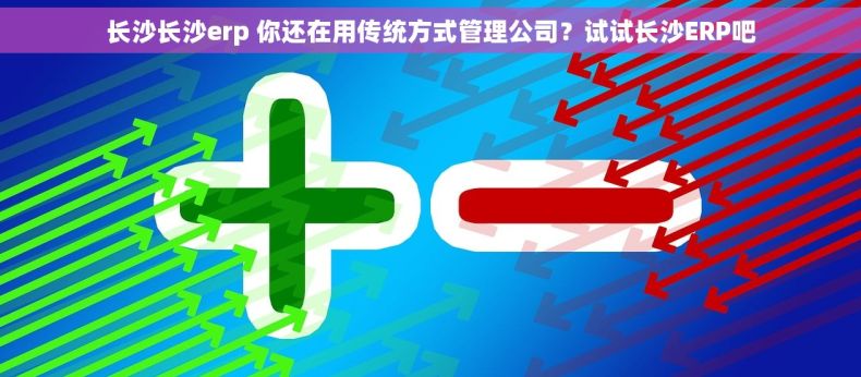 长沙长沙erp 你还在用传统方式管理公司？试试长沙ERP吧