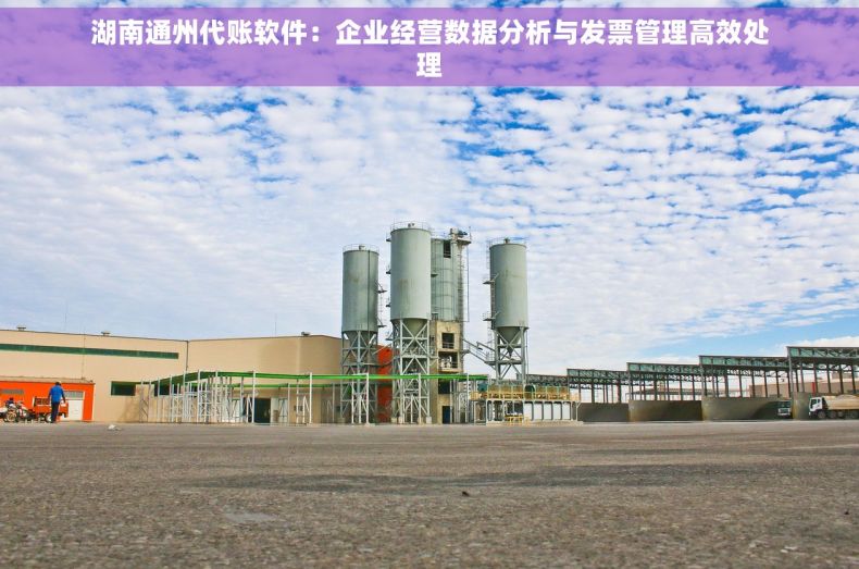 湖南通州代账软件：企业经营数据分析与发票管理高效处理