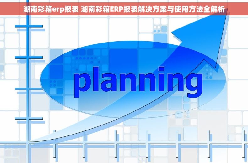 湖南彩箱erp报表 湖南彩箱ERP报表解决方案与使用方法全解析