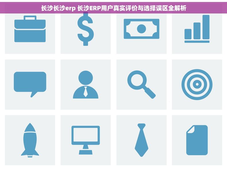 长沙长沙erp 长沙ERP用户真实评价与选择误区全解析