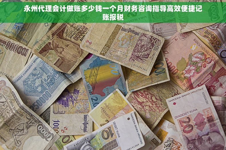 永州代理会计做账多少钱一个月财务咨询指导高效便捷记账报税