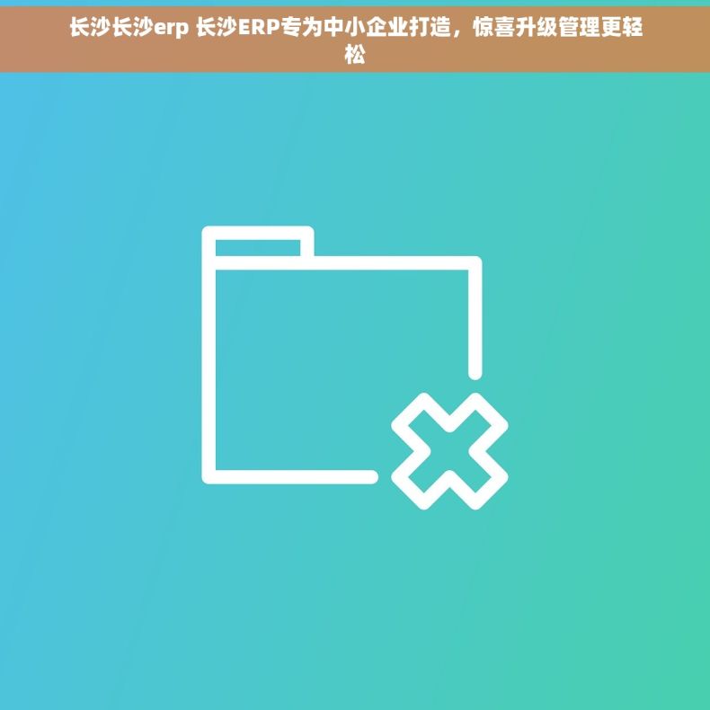 长沙长沙erp 长沙ERP专为中小企业打造，惊喜升级管理更轻松