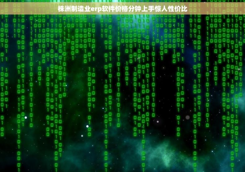 株洲制造业erp软件价格分钟上手惊人性价比