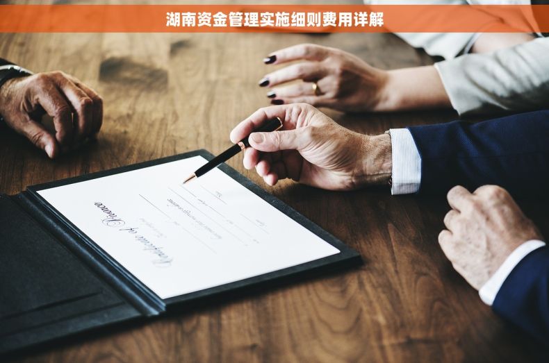 湖南资金管理实施细则费用详解