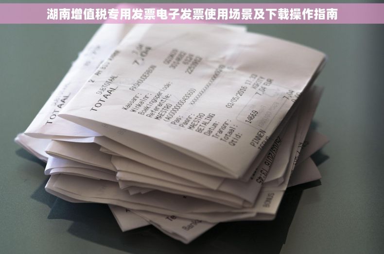湖南增值税专用发票电子发票使用场景及下载操作指南