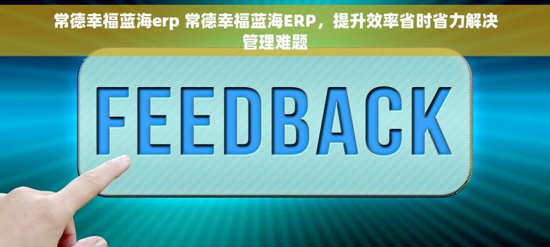 常德幸福蓝海erp 常德幸福蓝海ERP，提升效率省时省力解决管理难题