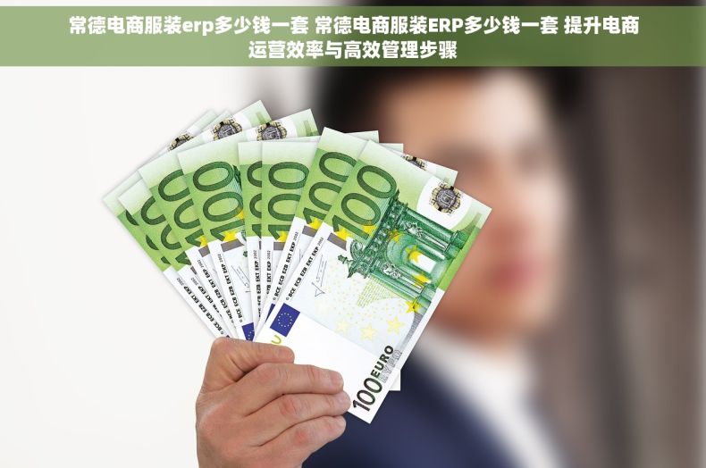 常德电商服装erp多少钱一套 常德电商服装ERP多少钱一套 提升电商运营效率与高效管理步骤