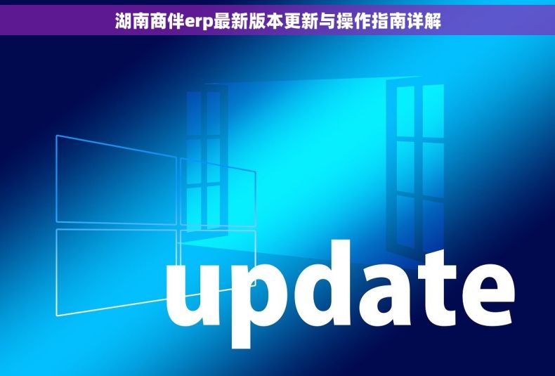 湖南商伴erp最新版本更新与操作指南详解