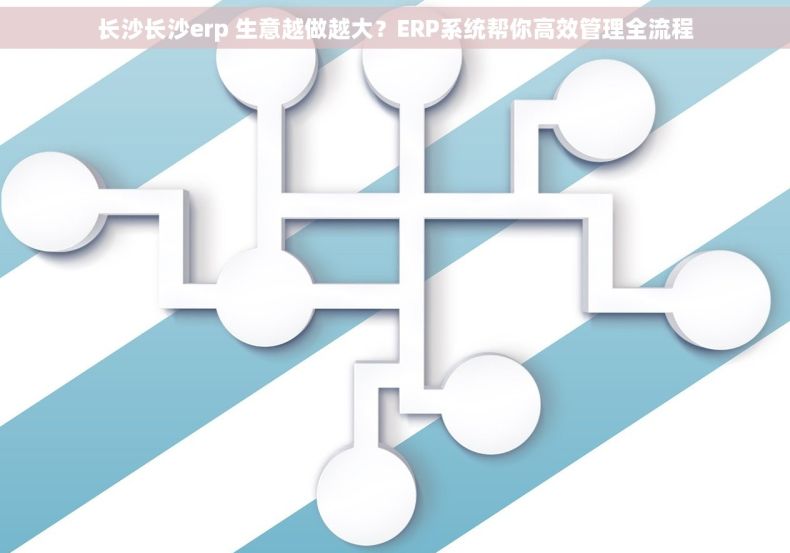 长沙长沙erp 生意越做越大？ERP系统帮你高效管理全流程