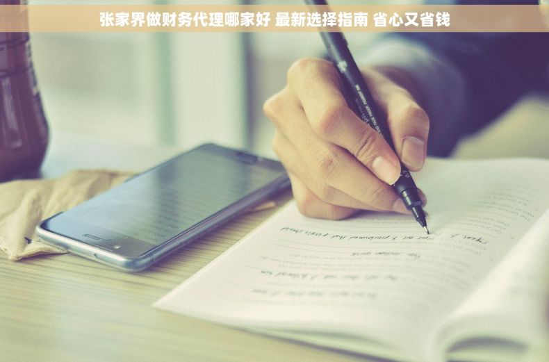 张家界做财务代理哪家好 最新选择指南 省心又省钱