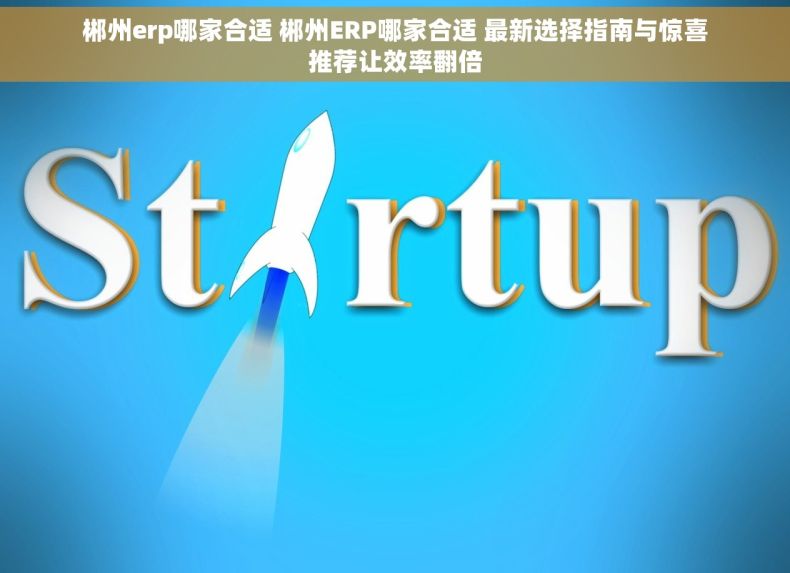 郴州erp哪家合适 郴州ERP哪家合适 最新选择指南与惊喜推荐让效率翻倍