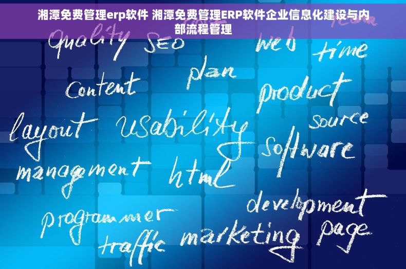 湘潭免费管理erp软件 湘潭免费管理ERP软件企业信息化建设与内部流程管理
