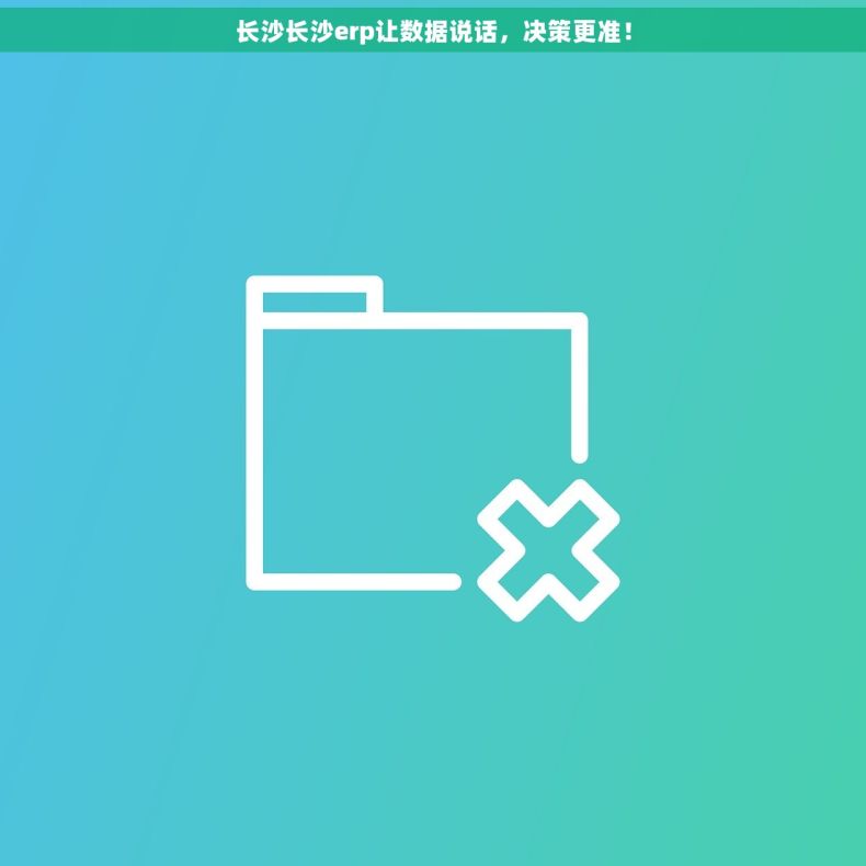 长沙长沙erp让数据说话，决策更准！