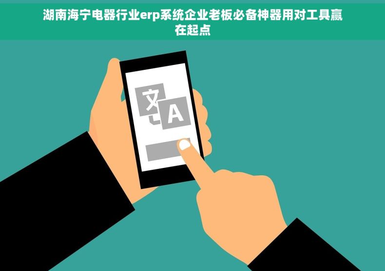 湖南海宁电器行业erp系统企业老板必备神器用对工具赢在起点
