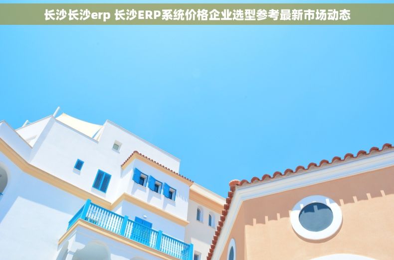 长沙长沙erp 长沙ERP系统价格企业选型参考最新市场动态