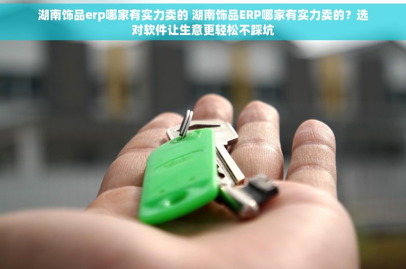 湖南饰品erp哪家有实力卖的 湖南饰品ERP哪家有实力卖的？选对软件让生意更轻松不踩坑