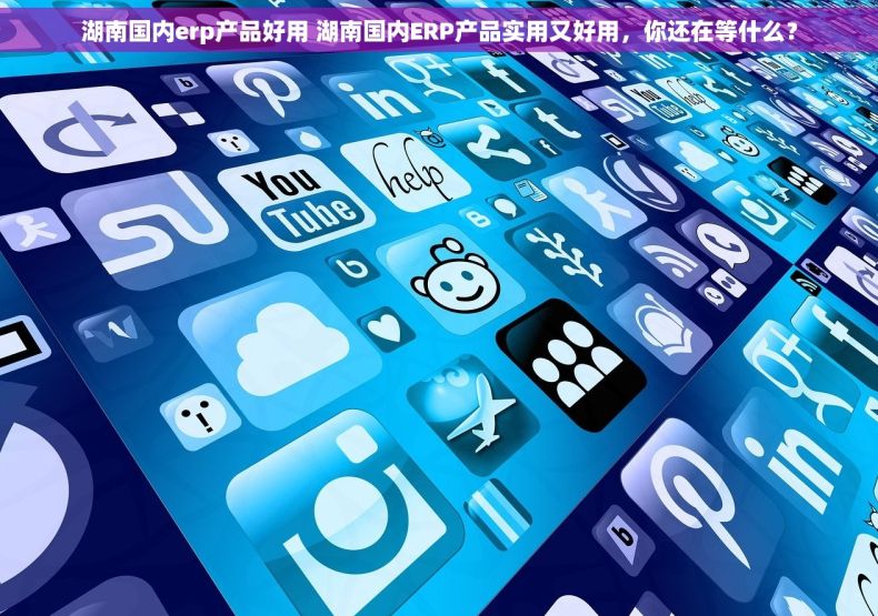 湖南国内erp产品好用 湖南国内ERP产品实用又好用，你还在等什么？