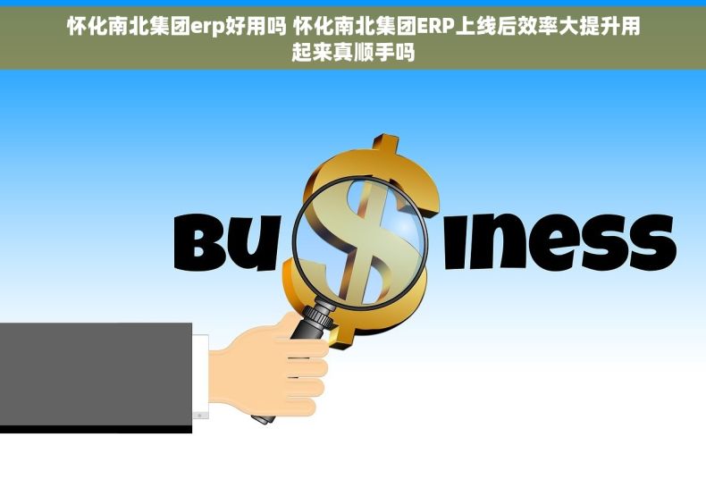 怀化南北集团erp好用吗 怀化南北集团ERP上线后效率大提升用起来真顺手吗