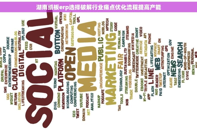 湖南纸板erp选择破解行业痛点优化流程提高产能