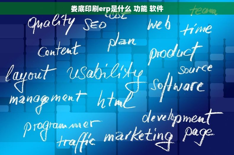 娄底印刷erp是什么 功能 软件
