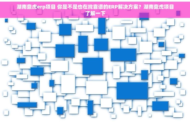 湖南鼎虎erp项目 你是不是也在找靠谱的ERP解决方案？湖南鼎虎项目了解一下