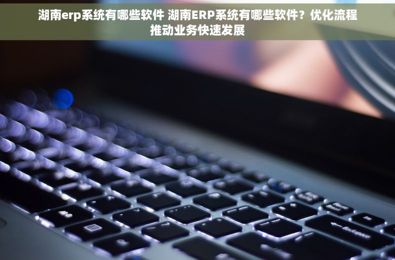 湖南erp系统有哪些软件 湖南ERP系统有哪些软件？优化流程推动业务快速发展