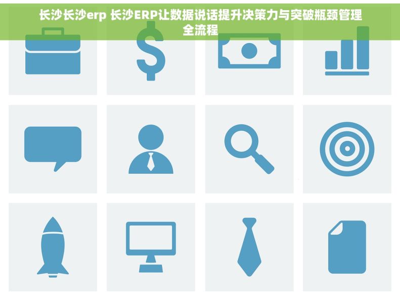 长沙长沙erp 长沙ERP让数据说话提升决策力与突破瓶颈管理全流程