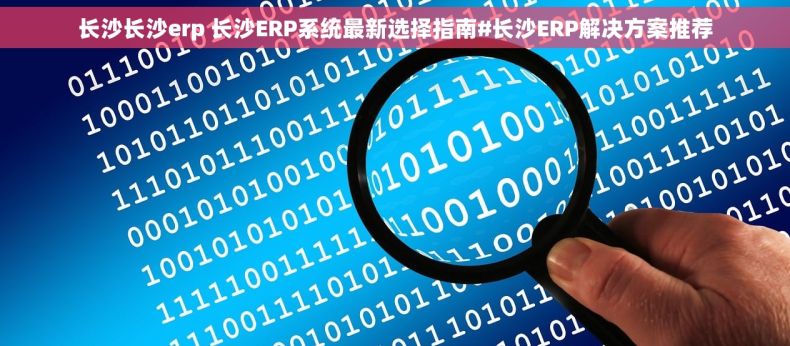 长沙长沙erp 长沙ERP系统最新选择指南#长沙ERP解决方案推荐