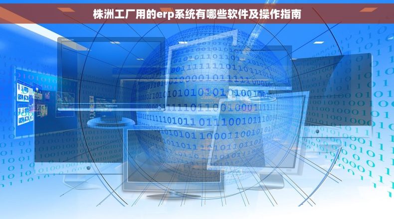 株洲工厂用的erp系统有哪些软件及操作指南
