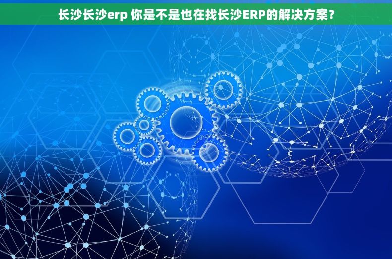 长沙长沙erp 你是不是也在找长沙ERP的解决方案？