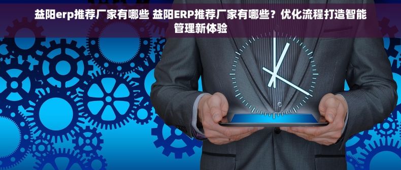 益阳erp推荐厂家有哪些 益阳ERP推荐厂家有哪些？优化流程打造智能管理新体验