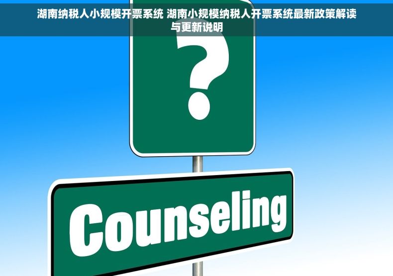 湖南纳税人小规模开票系统 湖南小规模纳税人开票系统最新政策解读与更新说明