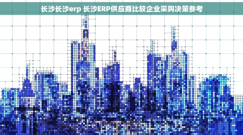 长沙长沙erp 长沙ERP供应商比较企业采购决策参考