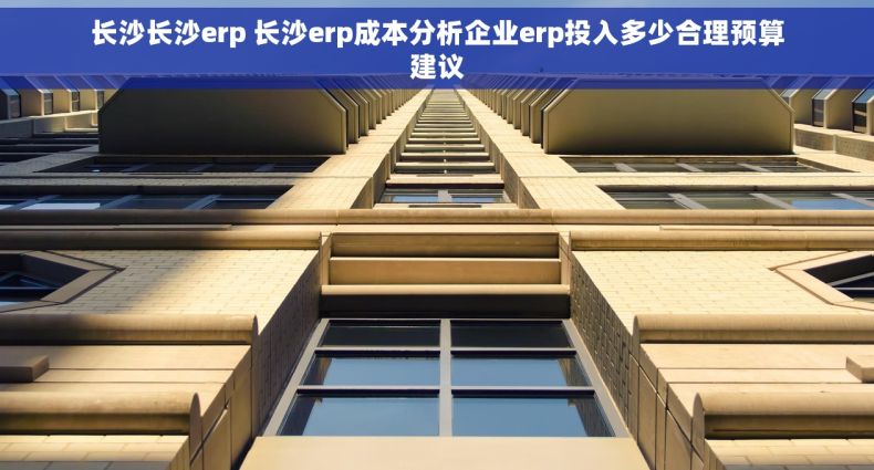 长沙长沙erp 长沙erp成本分析企业erp投入多少合理预算建议