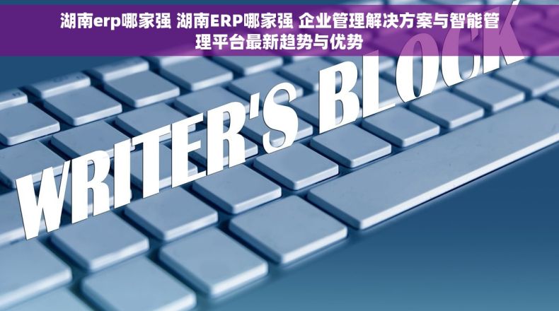 湖南erp哪家强 湖南ERP哪家强 企业管理解决方案与智能管理平台最新趋势与优势