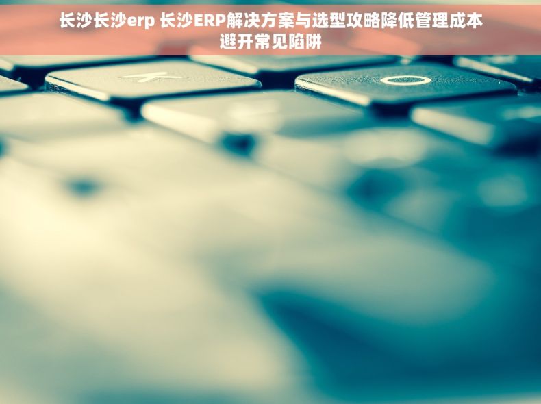 长沙长沙erp 长沙ERP解决方案与选型攻略降低管理成本避开常见陷阱