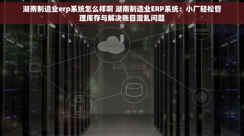 湖南制造业erp系统怎么样啊 湖南制造业ERP系统：小厂轻松管理库存与解决账目混乱问题