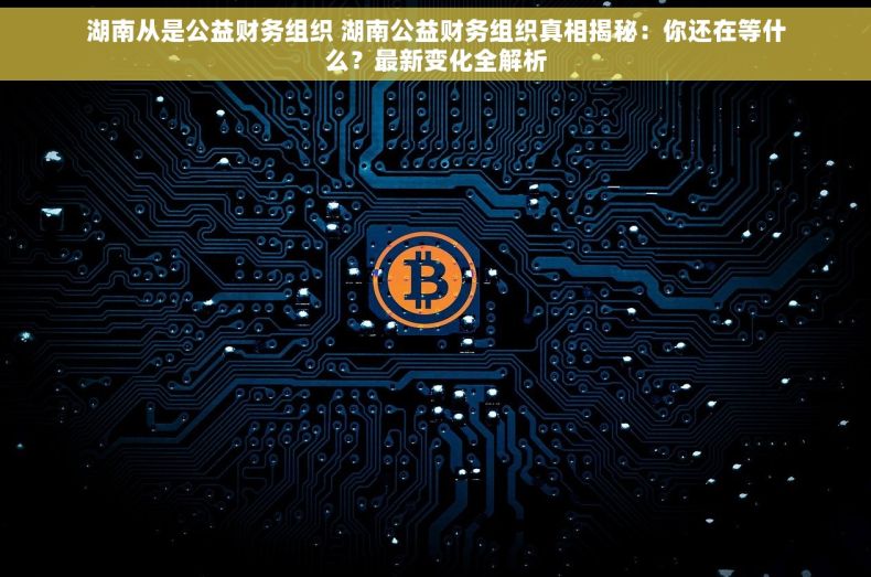 湖南从是公益财务组织 湖南公益财务组织真相揭秘：你还在等什么？最新变化全解析