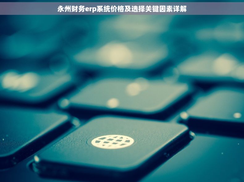 永州财务erp系统价格及选择关键因素详解