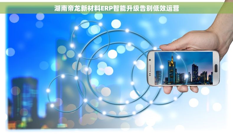 湖南帝龙新材料ERP智能升级告别低效运营