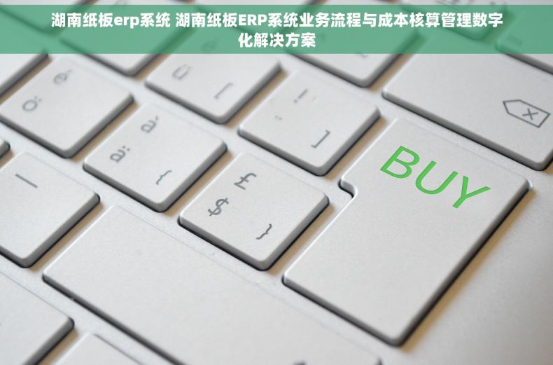 湖南纸板erp系统 湖南纸板ERP系统业务流程与成本核算管理数字化解决方案