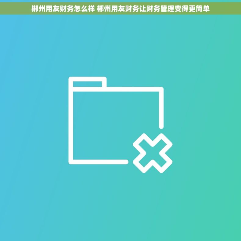 郴州用友财务怎么样 郴州用友财务让财务管理变得更简单