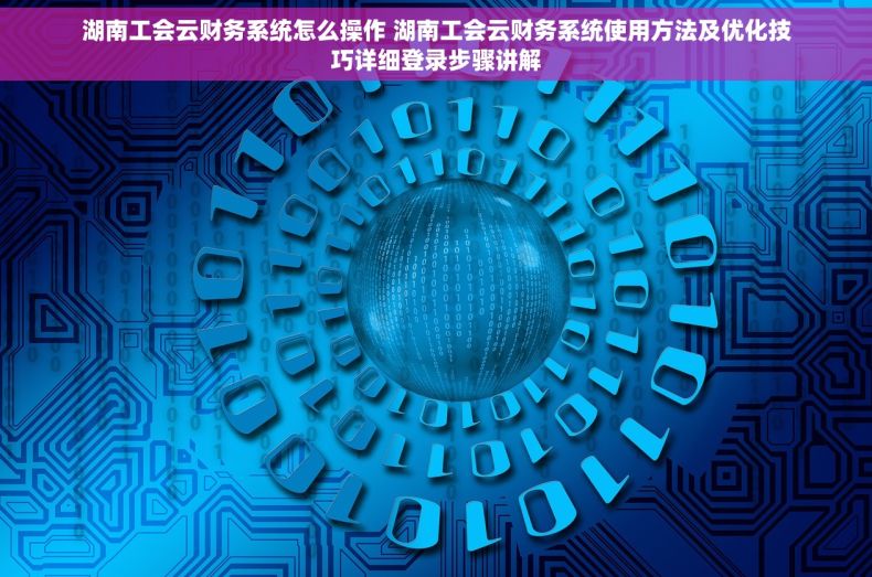 湖南工会云财务系统怎么操作 湖南工会云财务系统使用方法及优化技巧详细登录步骤讲解