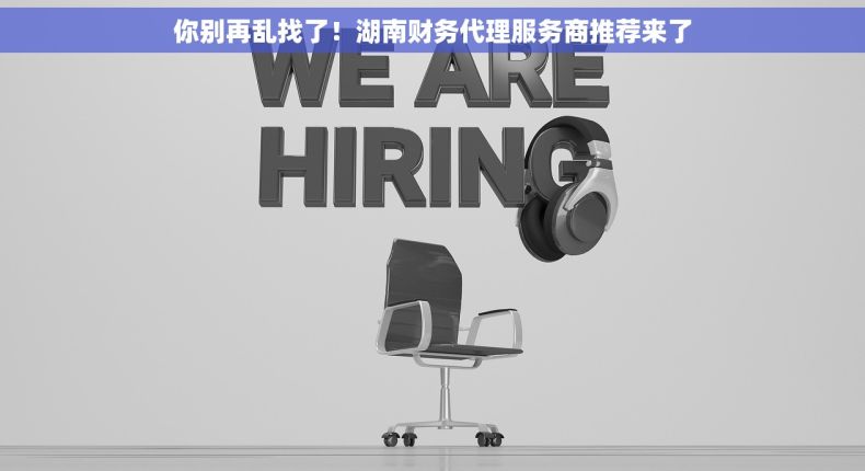 你别再乱找了！湖南财务代理服务商推荐来了