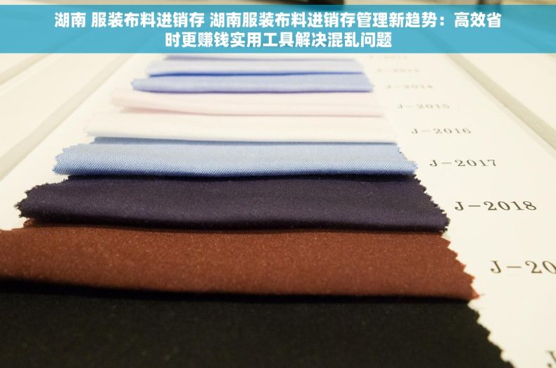 湖南 服装布料进销存 湖南服装布料进销存管理新趋势：高效省时更赚钱实用工具解决混乱问题